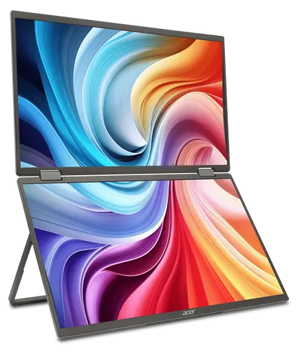 Монiтор 15.6" Acer Dual Portable PD163QTbmiuux (UM.ZP3EE.011) Black - фото 8