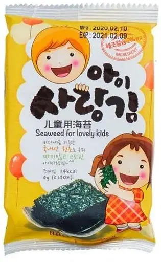 Снек нори Ock-Dong-Ja для детей 4 г