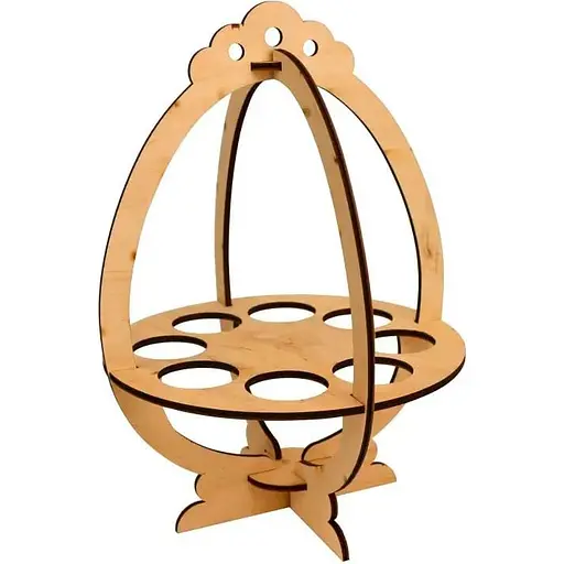 Підставка для яєць Rosa Talent Корзинка 2 фанера 19.6х19.2х27.2 см