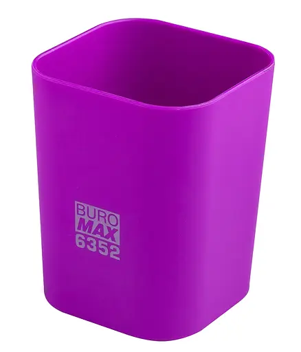 Стакан пластиковый Rubber Touch для канцелярских принадлежностей, фиолетовый