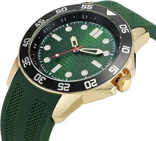 Мужские часы NUOVO с силиконовым ремешком Спортивные часы 30M Водонепроницаемые часы Большие мужские часы - фото 2