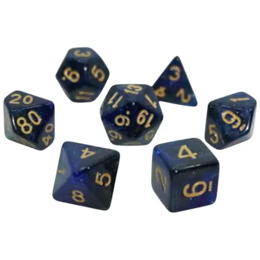Набір кубиків Galaxy 7 Dice Set - Dark blue , 7 шт. (g7dgala02)