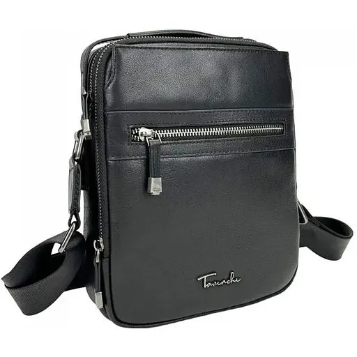 Мужская сумка Tavinchi из натуральной кожи черный sum0028767 - фото 1