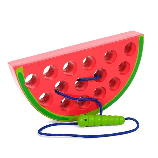 Развивающая игрушка Шнуровка MD 1228 деревянная Арбуз