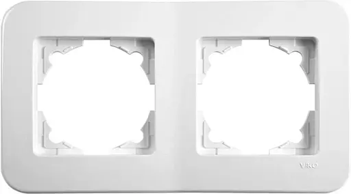 Рамка подвійна VIKO Rollina горизонтальна Білий (90480052)
