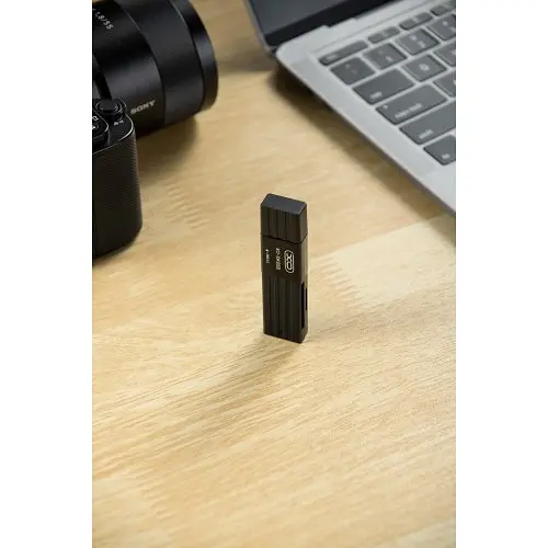 Картридер XO DK05B 3.0 2 в 1 card reader Черный - фото 3