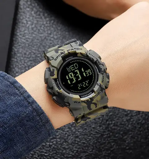 Годинник чоловічий спортивний Skmei 2077 з компасом (Камуфляж) - фото 7