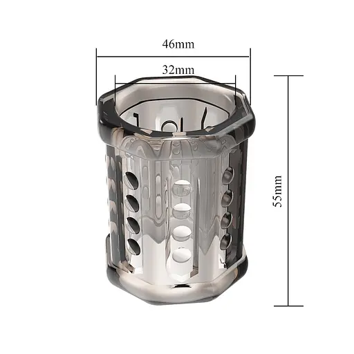 Насадка на пеніс Pretty Love Penis Sleeve Ronael, 5.5 см (сірий) - фото 5