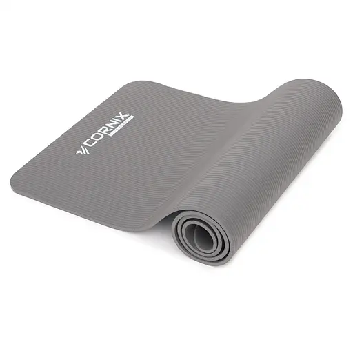 Коврик спортивный Cornix NBR 183 x 61 x 1 cм для йоги и фитнеса XR-0012 Grey - фото 3