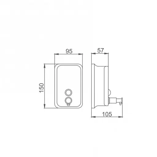 Дозатор для жидкого мыла Frap F401  - фото 6