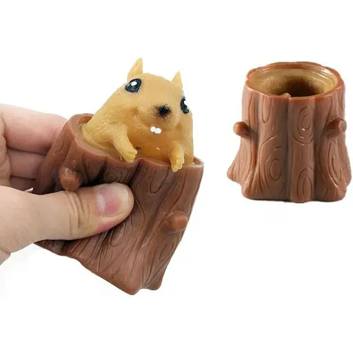 Іграшка антистрес Metr+ Pop It Фуфлик Білочка 6 см - фото 1