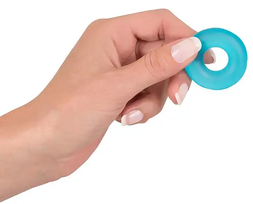 Эрекционное кольцо You2Toys Stretchy Cock Ring 4 см голубой - фото 5