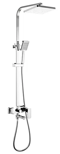 Душевая система Globus Lux ALFA GLAL-1007 смеситель с поворотным изливом для ванной комнаты латунь - фото 1