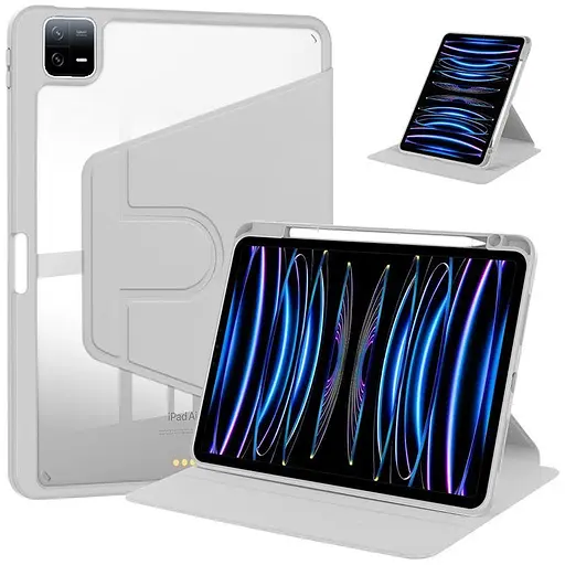 Чохол TPUCristal Pen holder 360 для Xiaomi Pad 6 / 6 Pro 11 2023 Сірий