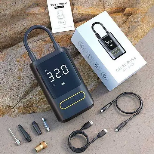 Портативний автомобільний компресор Car Air Pump ATJ-8466 - фото 5