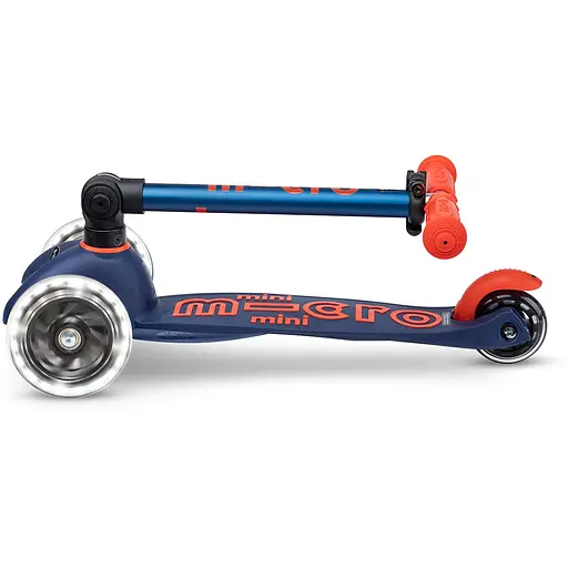 Самокат Micro Mini Deluxe Foldable LED Синій (MMD196) - фото 4