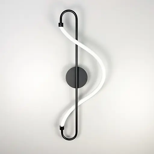 Настінний чорний світильник William Soft Line F WJ 221/1 BK - фото 7