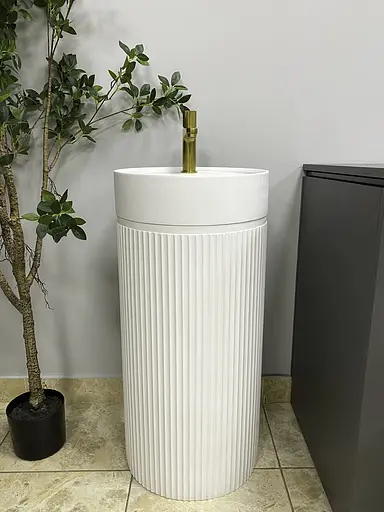 Умивальник підлоговий VBI Mirano white matt VBI-019022, Білий матовий - фото 5