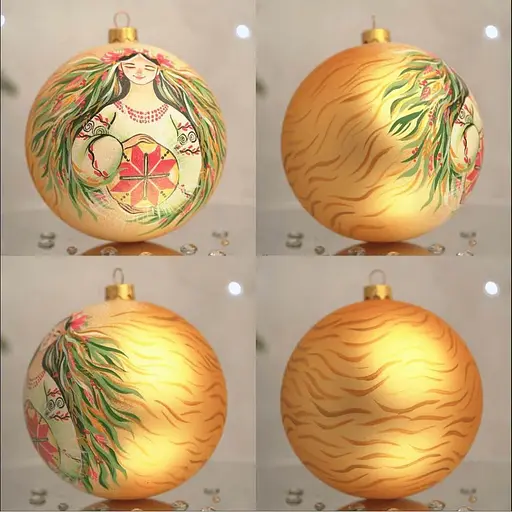 Ялинкова прикраса Санта Шоп Символ життя скло (4820001154450) - фото 5