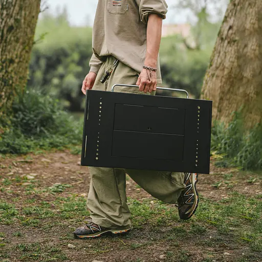 Стіл для барбекю Naturehike CNK2350CF018 сталевий Чорний - фото 9