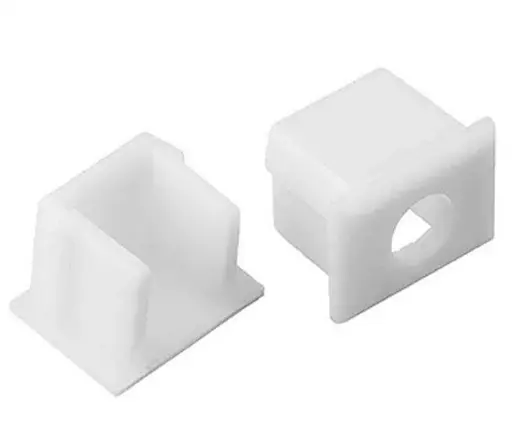 Заглушка пластиковая с отверстием, серая KLOODI KLP1612 EC - фото 1