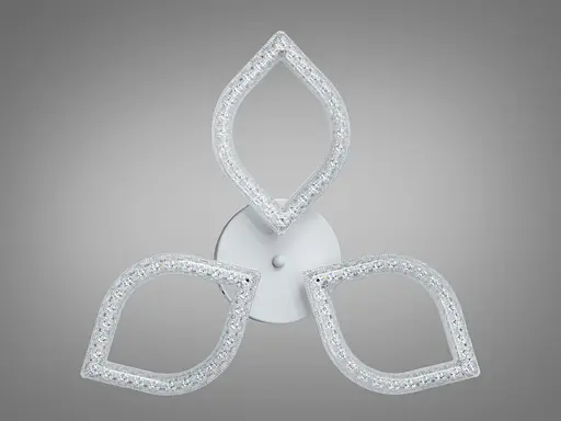 Стельова LED люстра Romin MX4773 білий 45W три плафони акриловий розсіювач - фото 3