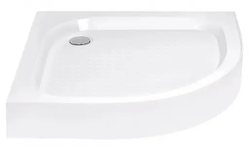 Набор Lidz Душевая кабина Latwa SC90x90.SAT.LOW.FR, полукруглая, стекло Frost 4 мм + Душевой поддон Kapielka ST90x90x15 - фото 8