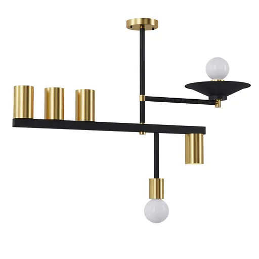 Люстра Constructio, PikArt арт. 12864 Золотий/чорний - фото 1