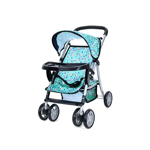 Коляска для ляльки, прогулянкова, довжина 50 см, висота ручки 56 см, кошик, 4 колеса (В асортименті)