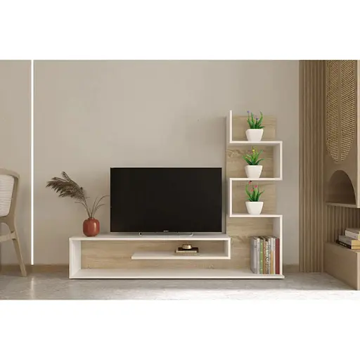 Модульна стінка для вітальні Гербор Снейк Німфея альба + Дуб сонома (GRB-1928)