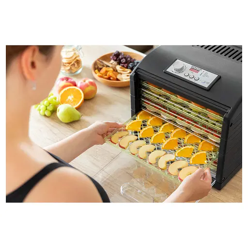 Сушарка для продуктів Sencor 500 Вт піддонів 2 x 33 см алюміній/пластик чорний - фото 2