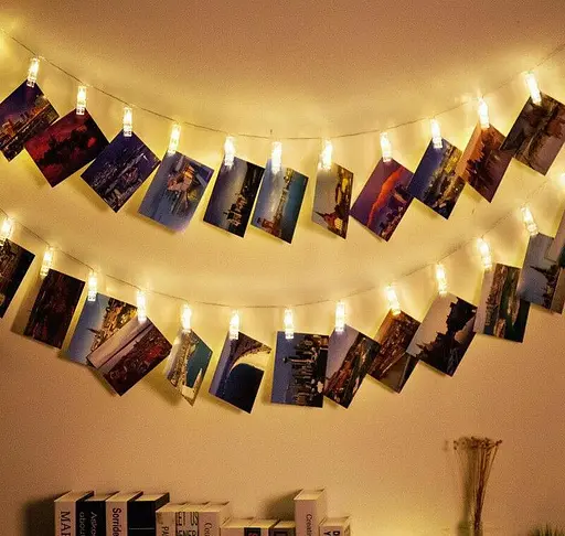 Світлодіодна гірлянда LED Technology з прищіпками для фото 20 led 3 метри на батарейках - фото 6