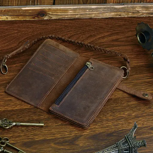 Чоловічий шкіряний клатч Vintage 9х18 см acs0018171 - фото 4