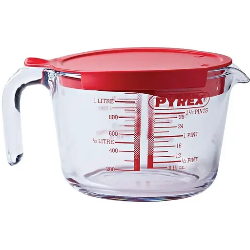 Мірний кухоль Pyrex Classic з кришкою 1 л (264P000)