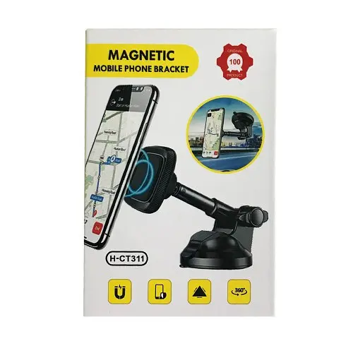 Автодержатель Magnetic CT311 черный-красный - фото 2