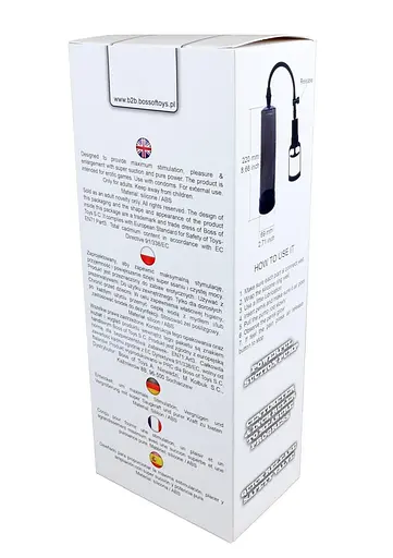 Помпа для пениса Boss of Toys Powerpump Max 22 см черный - фото 4