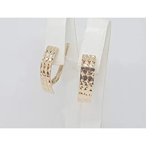 Золоті сережки Імперія золота з алмазною гранню. СБ638(А)И - фото 3