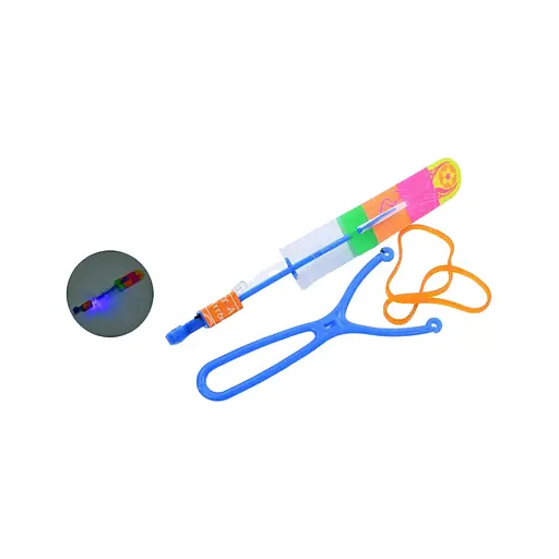 Вертушка, 14,5 см, с рогаткой 12,5 см, подсветка, на батарейках, 7x23x2 см (В ассортименте)