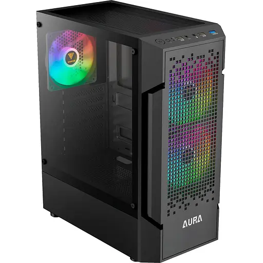 Корпус GAMDIAS AURA GC7 ARGB Tempered Glass Black (4711514500677) Без БП - фото 4
