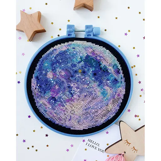 Набір для вишивання хрестиком "Мелодія Місяця" AHM-060 з п'яльцем - фото 2