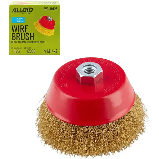 Щітка торцева Alloid Building Tools кручений дріт 125 мм (WB-10125) - фото 2