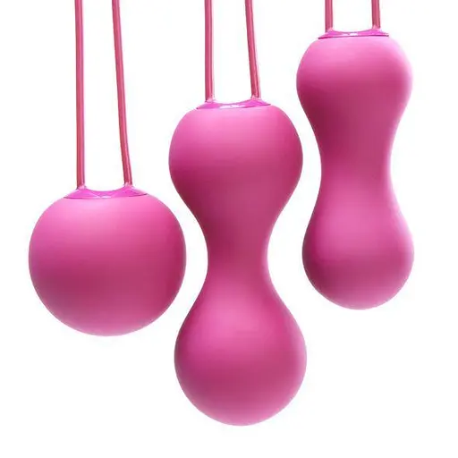 Набір вагінальних кульок Je Joue Ami Fuchsia, діаметр 3,8 см, 3,3 см, 2,7 см, 54 г, 71 г, 100 г - фото 3