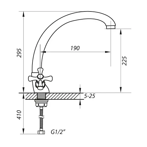 Змішувач для кухні Zerix TLB 856 ZX0078 Хром - фото 2