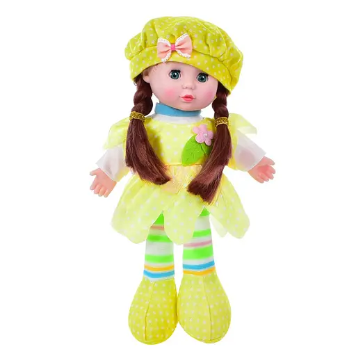 Детская Кукла LY3011(Yellow) мягконабивная, 28 см, желтая