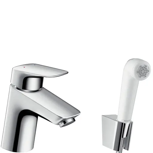 Змішувач з гігієнічною лійкою Hansgrohe Logis EcoSmart 71290000, Хром - фото 1