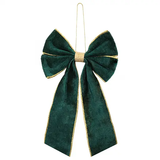 Украшение декоративное Yes! Fun Бант 28x16 см изумрудное (975078)