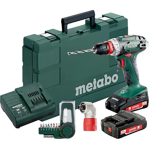 Дриль-шуруповерт Metabo BS 18 Quick Plus Angle Attachment + BitBox SP (602217870) [135540]