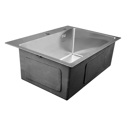 Кухонна мийка Kroner KRP Gebürstet - 5843HM (3,0/1,0 мм) CV022801, Нержавіюча сталь - фото 4