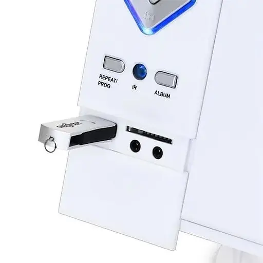 Стереосистема OneConcept V-12 MP3 CD плеер USB SD AUX Белый (10006663) - фото 7