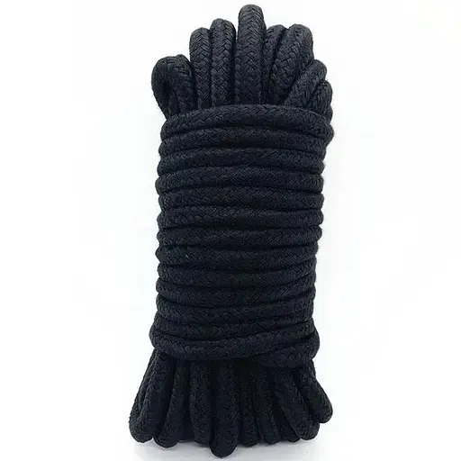 Мотузка для BDSM зв'язування в стилі Шибарі Чорний K0142-1